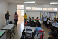 "حوار مع شخصية من بلدي" - اللاعب عامر يتيم يلتقي بطلاب مدرسة الاخوة بيافا